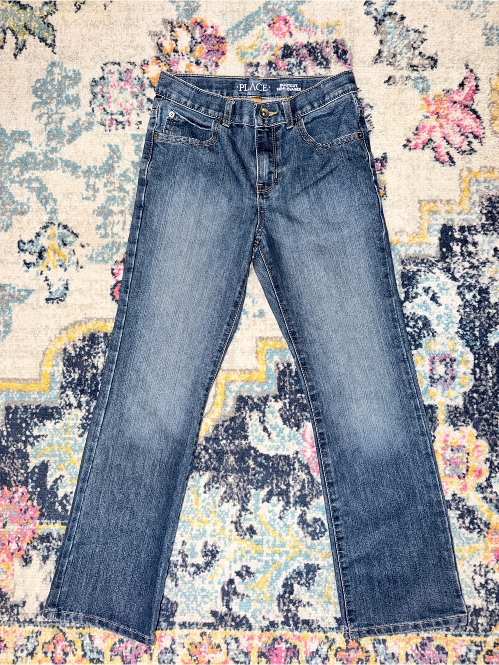 The Children’s Place Boys Bootcut Jeans Size 10 | Medium Wash